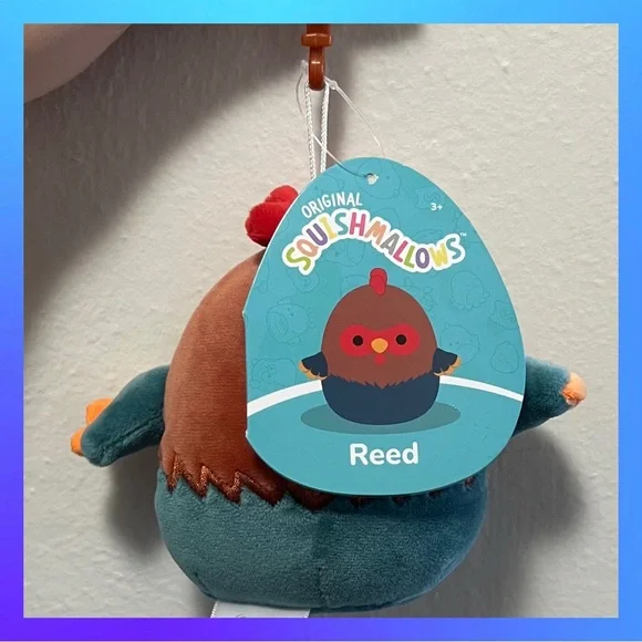 Reed the Rooster Clip Squishmallow NWT - Picture 2 of 2